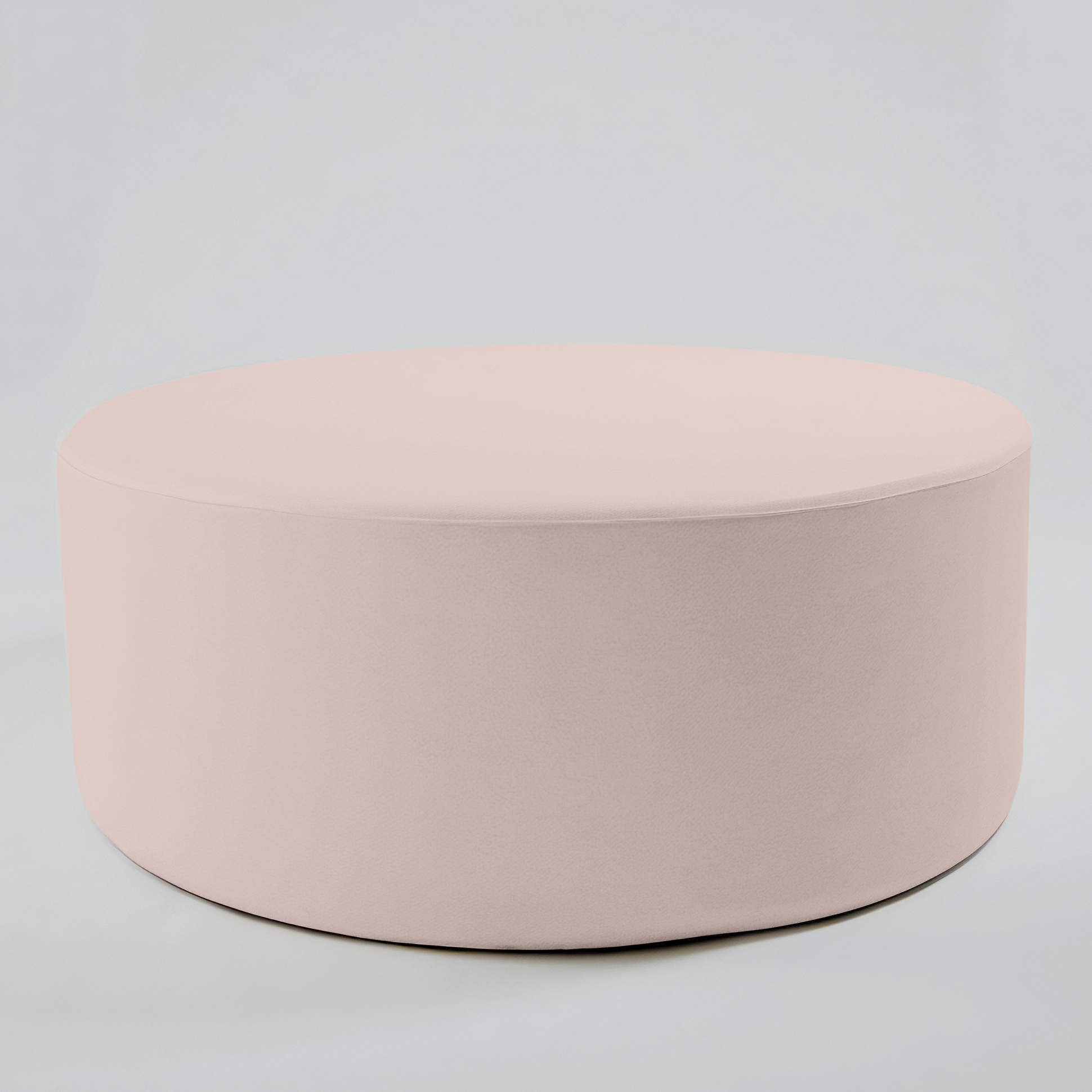 Pouf Rotondo Velluto Rosa 120