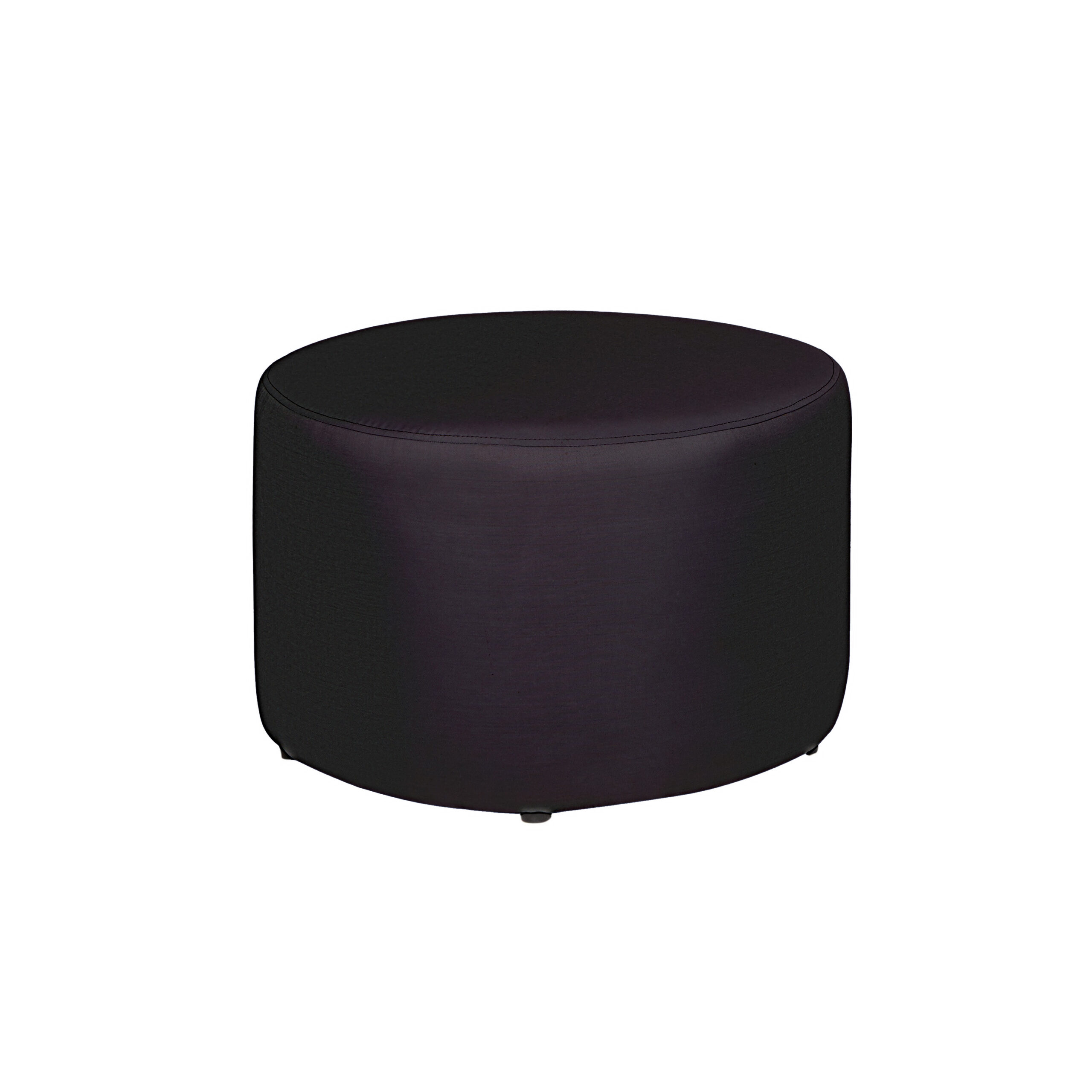 Pouf Rotondo Velluto Nero 60