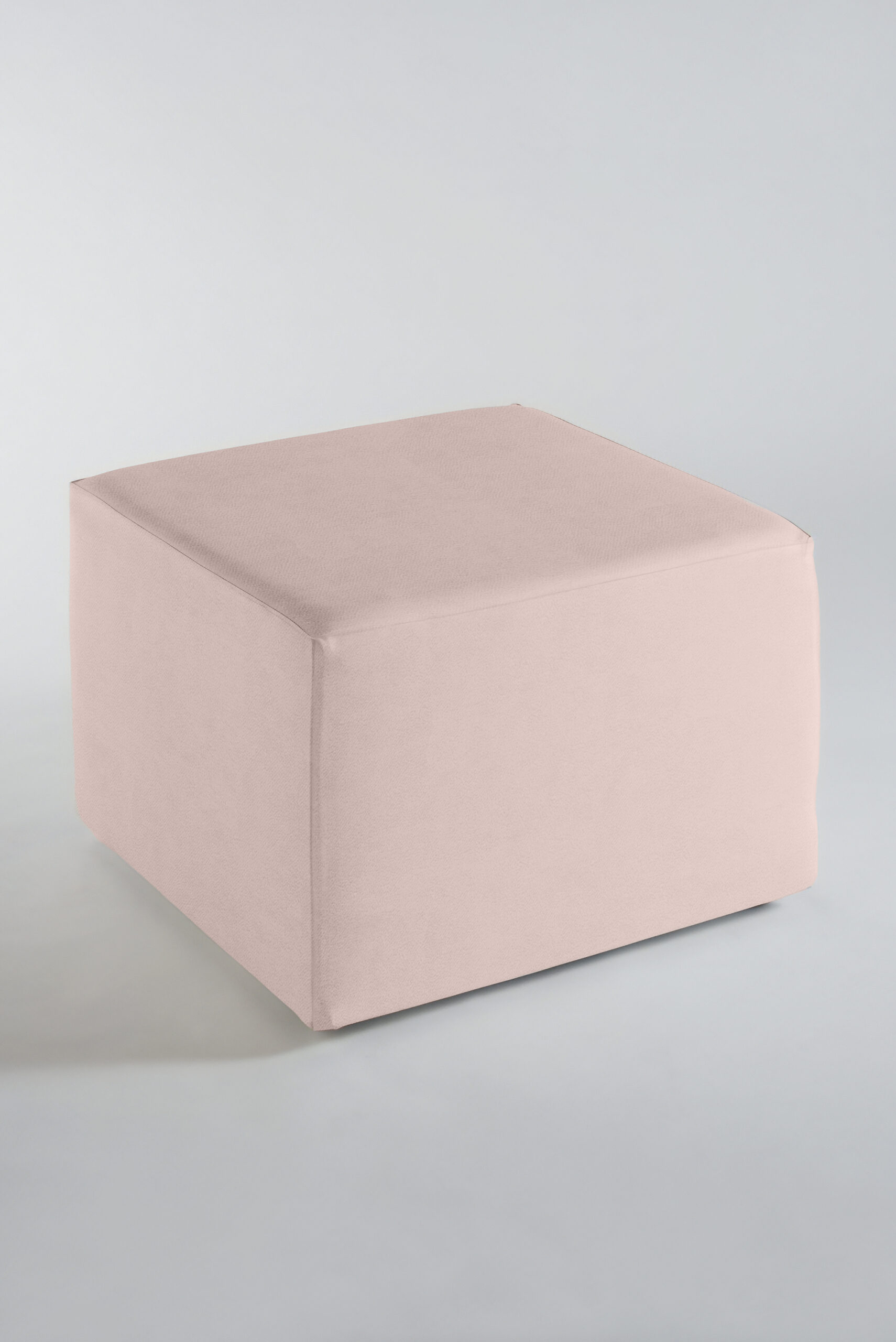 Pouf Quadrato Velluto Azzurro 60x60 - LUXURY NOLEGGIO